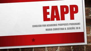 Eapp Topic EAPP week 1 module 1 AUG 29-SEPT 1.pptx