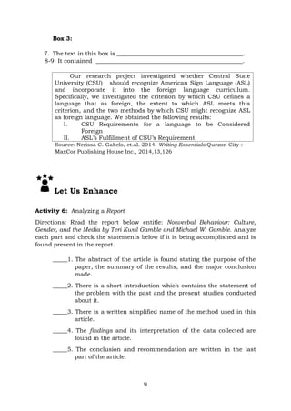 English for Academic Professional Purposes for Senior high School | PDF