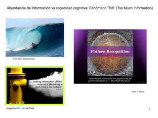 Abundancia de Información vs capacidad cognitiva: Fenómeno 'TMI' (Too Much Information) from T. Tarina From flickr thelastminute 