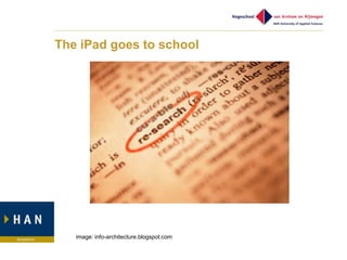 The iPad goes to school




   image: info-architecture.blogspot.com
 