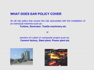 EAR and CAR Insurance in Construction | PPT