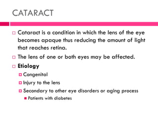 Cortical cataract
 