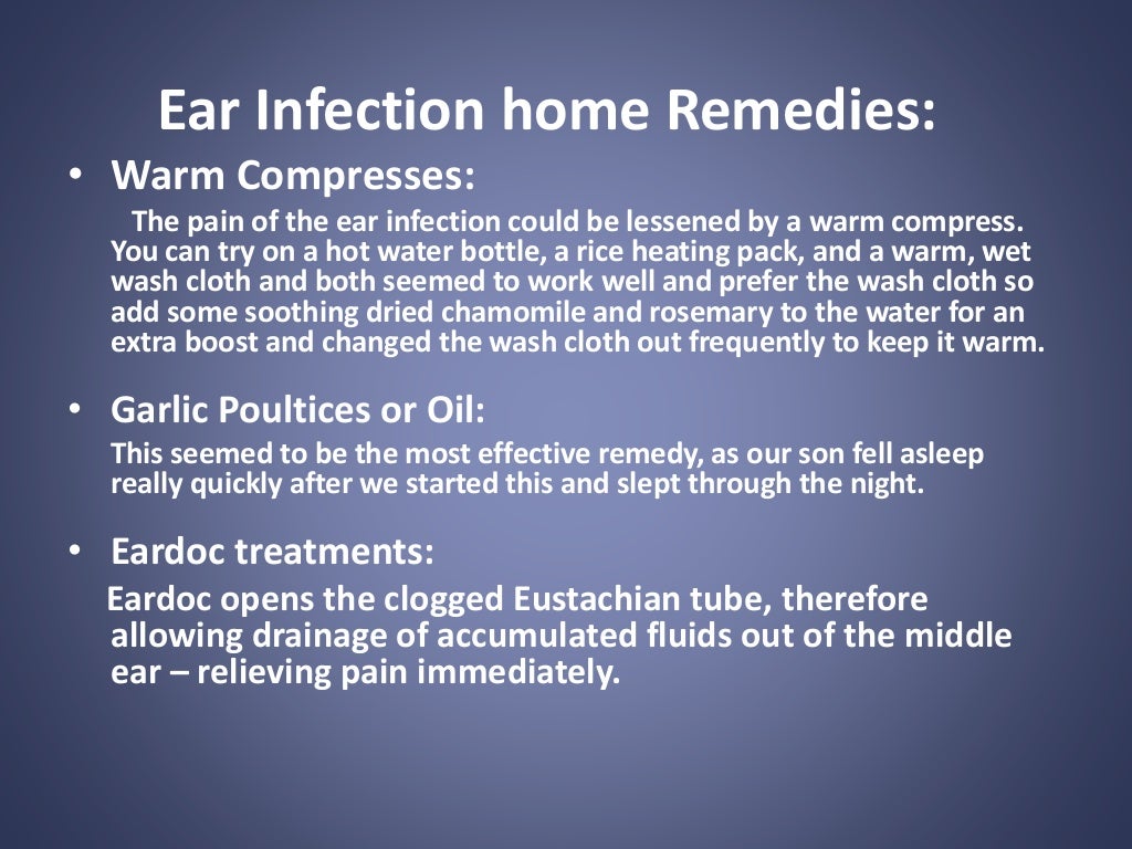 Ear infection home remedy for kids