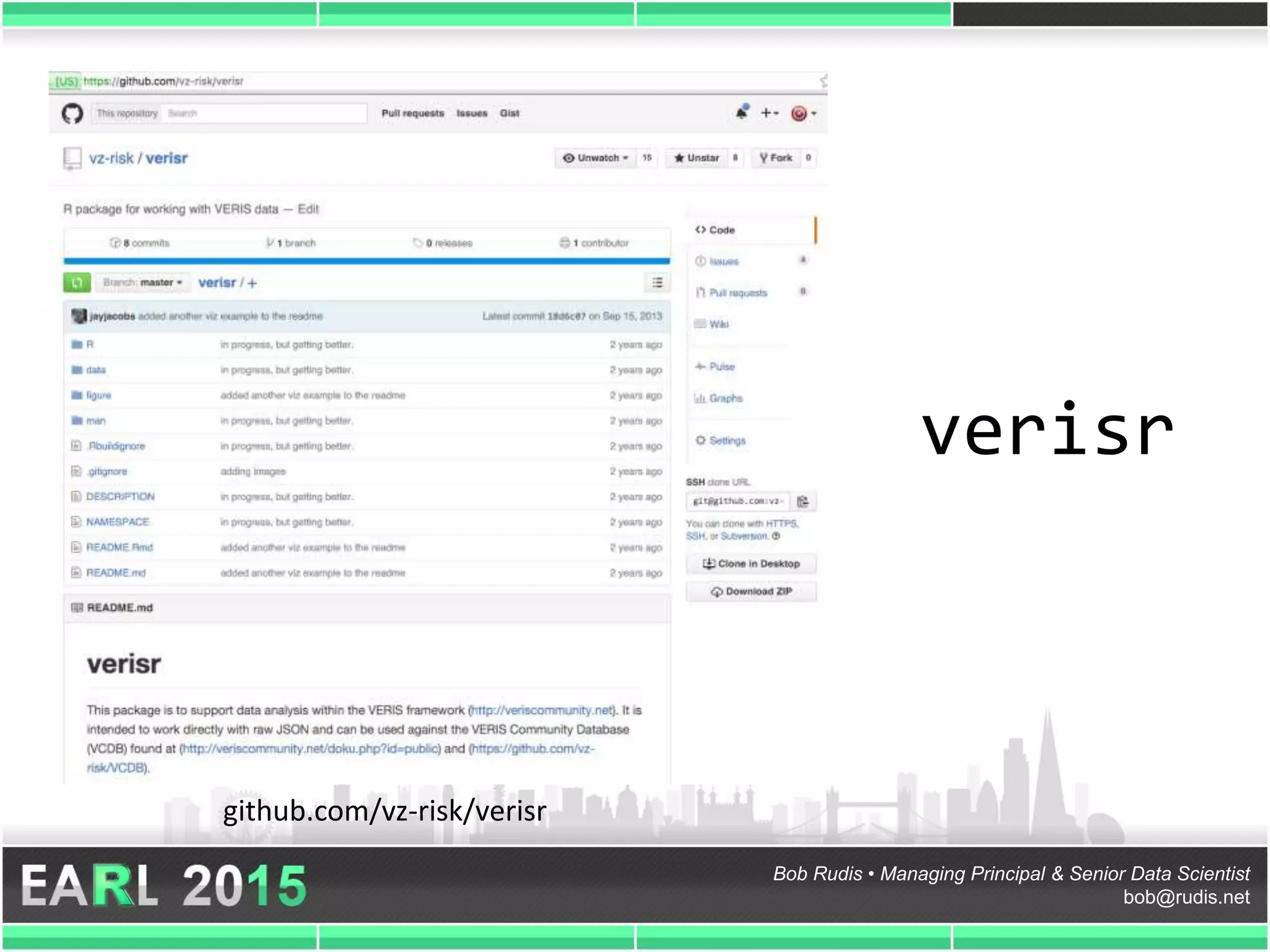 Bob Rudis • Managing Principal & Senior Data Scientist
bob@rudis.net
verisr
github.com/vz-risk/verisr
 