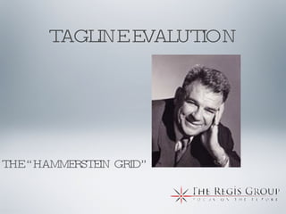TAGLINE EVALUTION THE “HAMMERSTEIN GRID” 