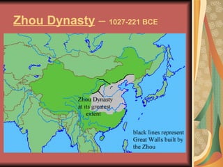 Zhou Dynasty  –  1027-221 BCE 