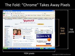 The Fold: “Chrome” Takes Away Pixels




                                     Only
                                       ...