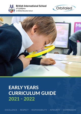 EARLY YEARS
CURRICULUM GUIDE
2021 - 2022
EXCELLENCE · RESPECT · RESPONSIBILITY · INTEGRITY · COMPASSION
 