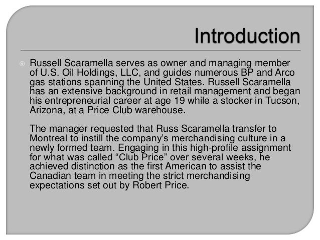 early achievements helped launch price club warehouses russ scaramella