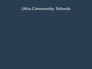 Utica Community Schools
Sterling Heights, MI in the heart of the auto industry
18, 795 students in K-8
 