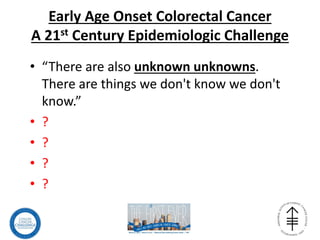 Martha Raymond, MA, CPN
Early Age Onset Colorectal Cancer Summit
March 21, 2015
Memorial Sloan Kettering Cancer Center
New...