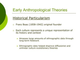Early anthropologist