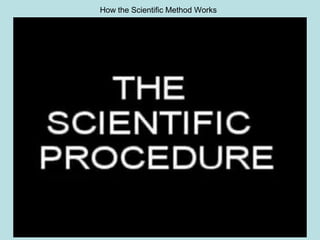 How the Scientific Method Works 
 