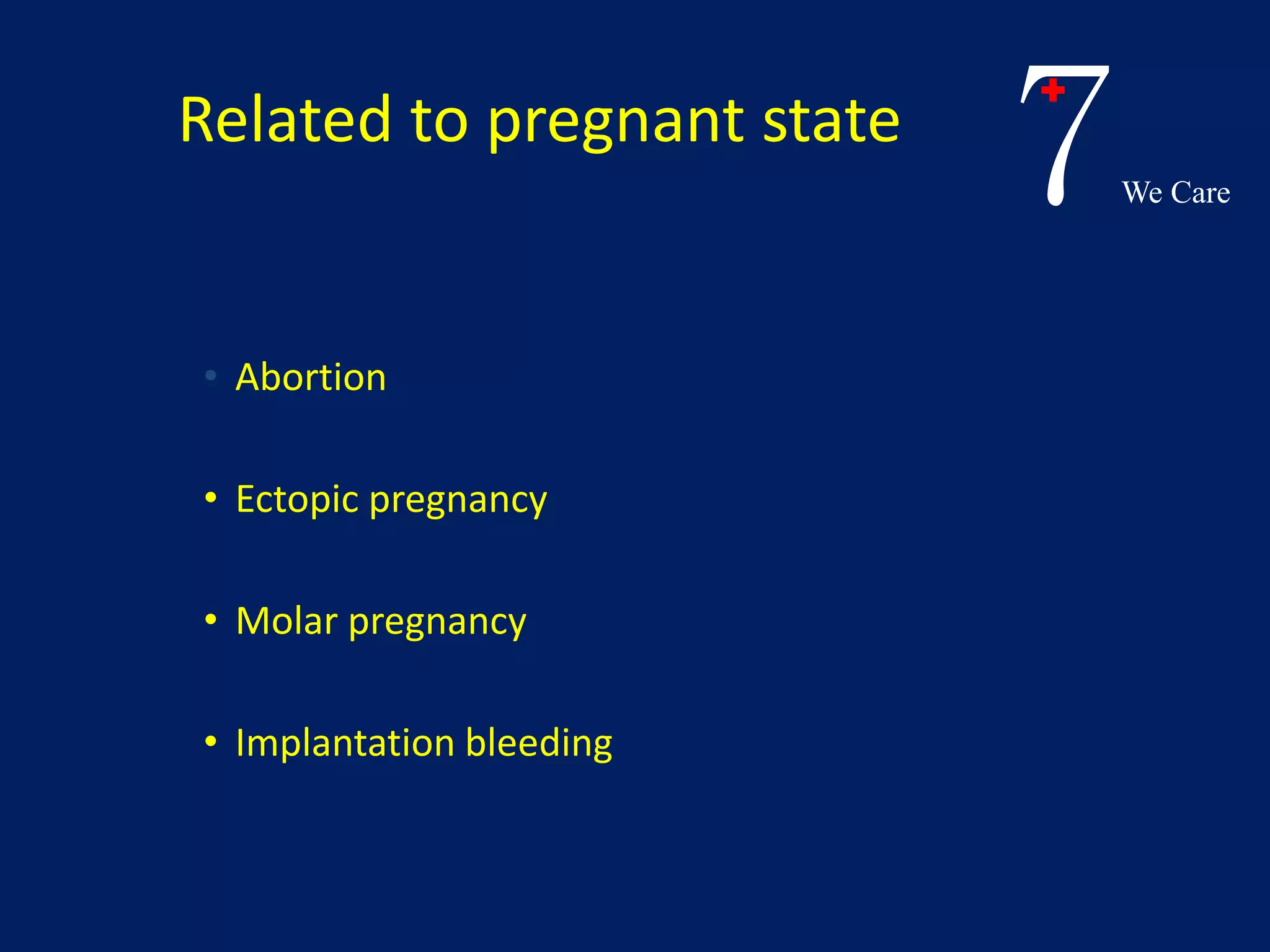 Bleeding in early pregnancy | PPTX