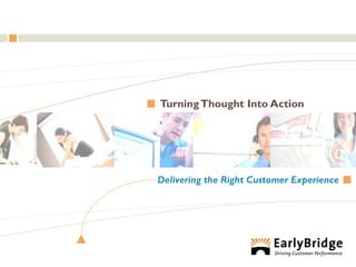 Turning Thought Into Action




Delivering the Right Customer Experience
 