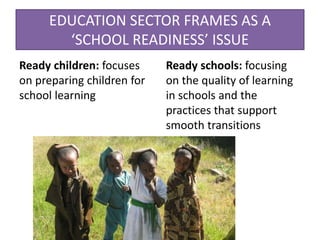 Early childhood as a priority for sustainable education systems in ...