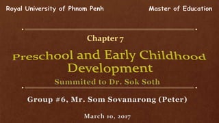 Early childhood education in Cambodia