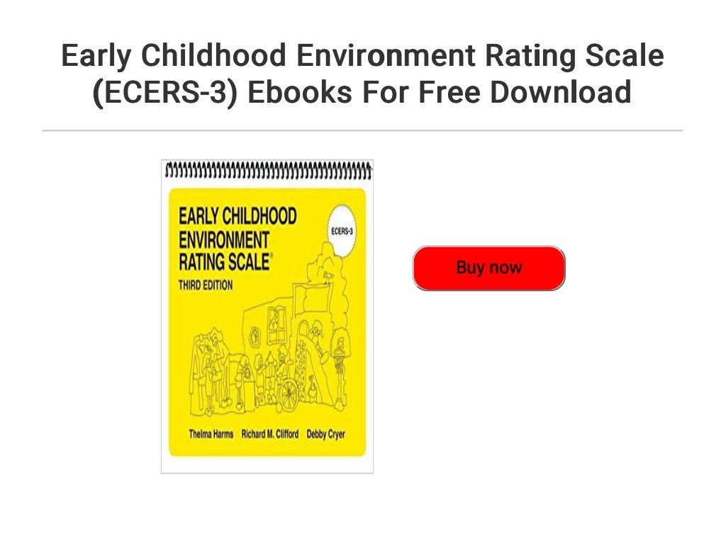 Early Childhood Environment Rating Scale (ECERS-3) Ebooks For Free Download