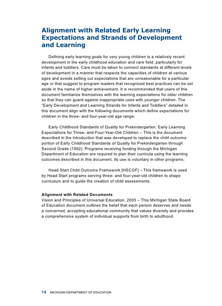 Early Childhood Quality Standards