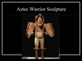 Aztec Warrior Sculpture 