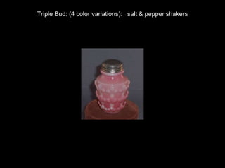 Vine Border: (4 color variations): salt & pepper shakers
 