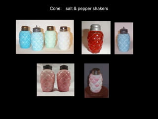 Cord & Tassle: (5 color variations)
salt shakers
 