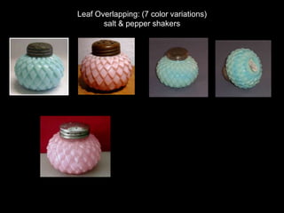 Leaning: (4 color variations)
salt & pepper shakers
 