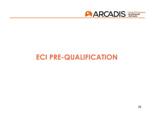 22
ECI PRE-QUALIFICATION
 