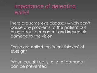 Early Detection Of Eye Diseases | PPT