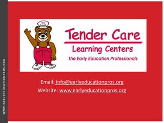 Email: info@earlyeducationpros.org
Website: www.earlyeducationpros.org
 