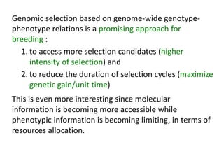 Early generation selection in an intra population recurrent selection breeding program within a synthetic population 