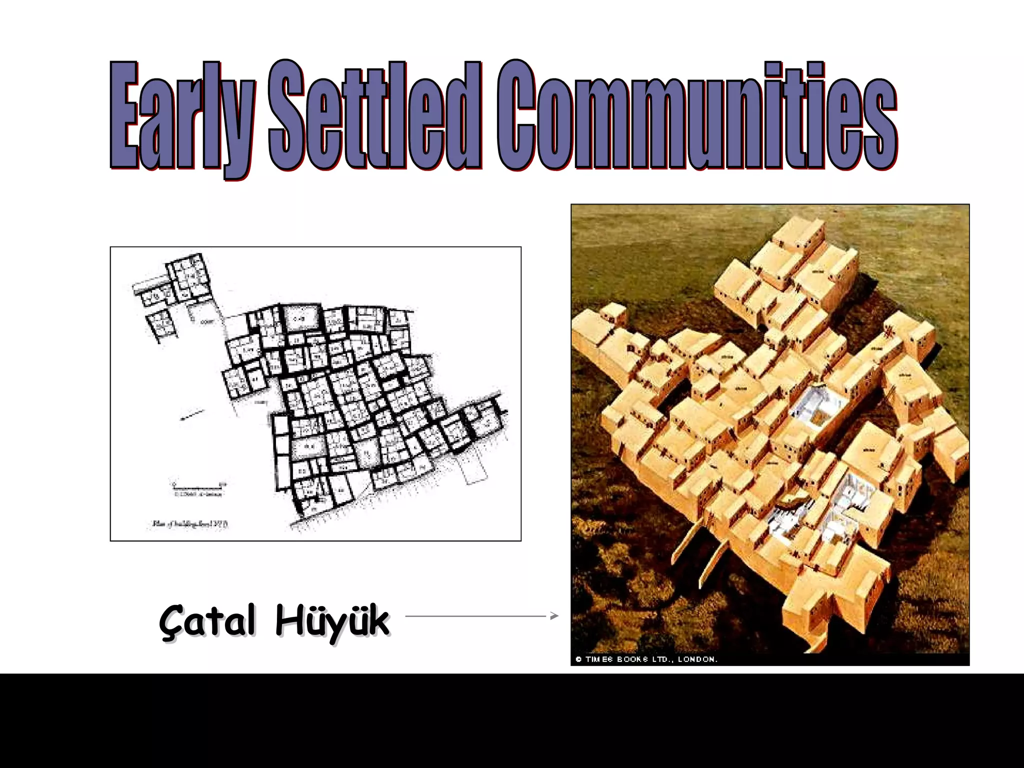 Early Settled Communities Çatal Hüyük 
