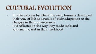 Early Humans: Stages of Biological and Cultural Evolution | PDF