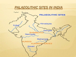 PALAEOLITHIC SITES IN INDIA
 