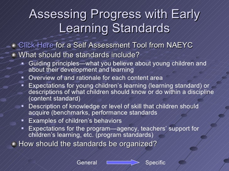 Early Learning Standards