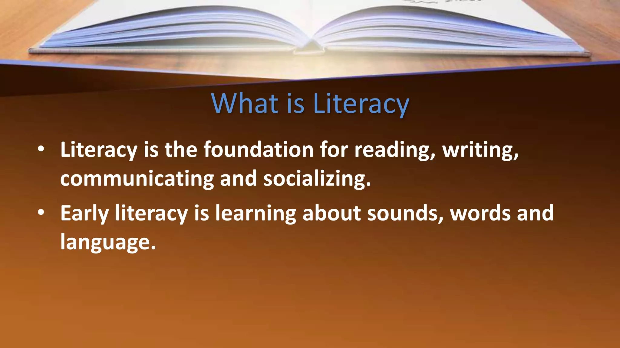Early literacy learning to read and reading to learn ppt