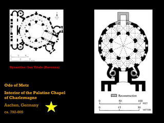 Byzantine: San Vitale (Ravenna)




Odo of Metz
Interior of the Palatine Chapel
of Charlemagne
Aachen, Germany
ca. 792-805
 