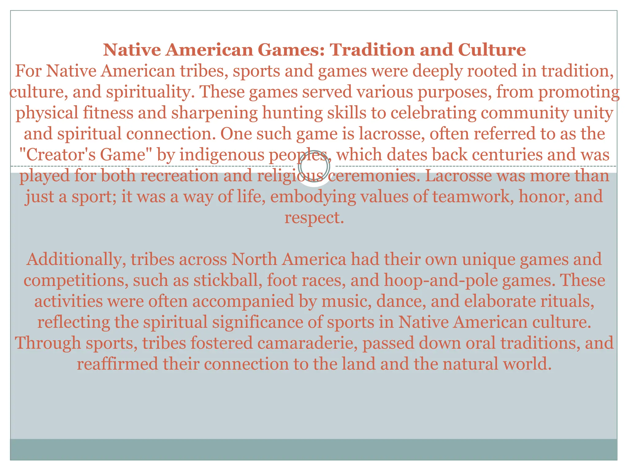 Early Sporting Traditions_ Native American Games and Colonial ...