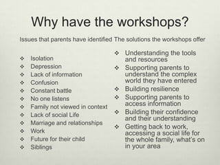 Early support parent workshops slide share