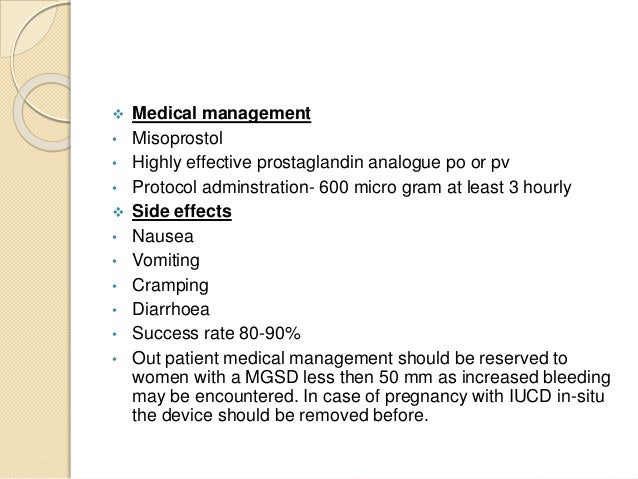 Misoprostol Miscarriage What To Expect