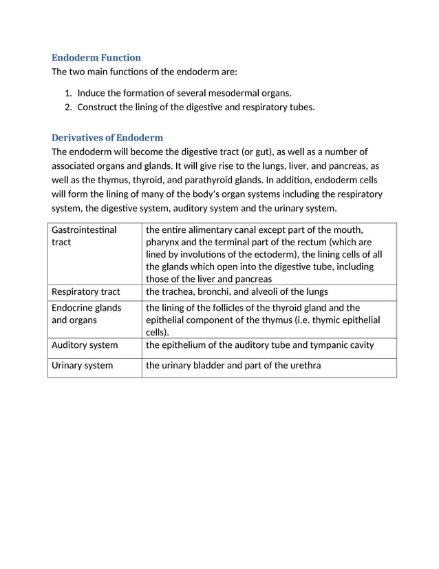 Early Vertebrate Development, NEURULATION, ECTODERM, MESODERM, ENDODERM ...