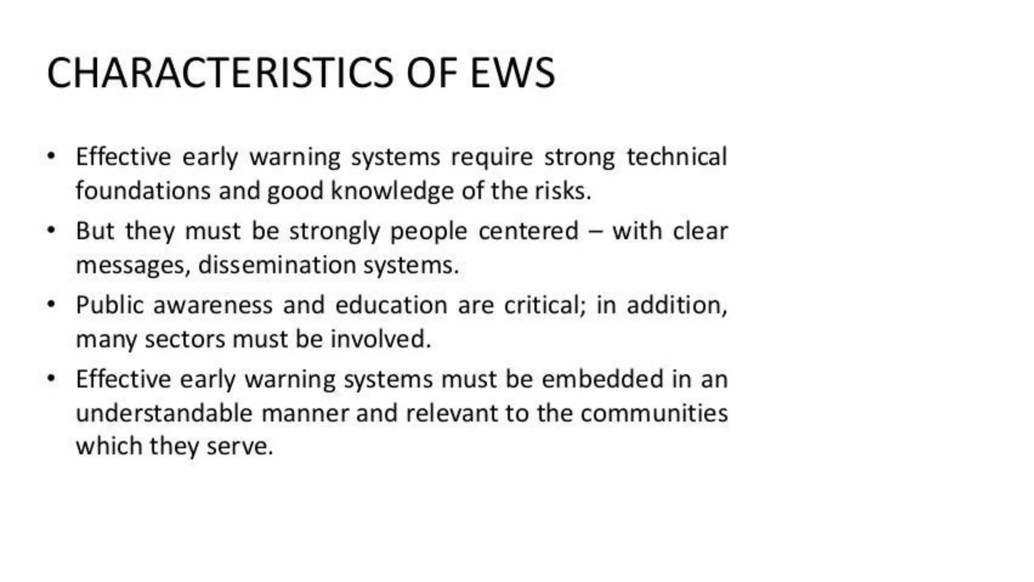 Early warning systems | PPTX