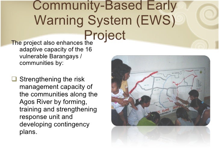 Communitybased early warning system