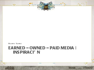 EARNED – OWNED – PAID MEDIA | INSPIRACIÓN ,[object Object]