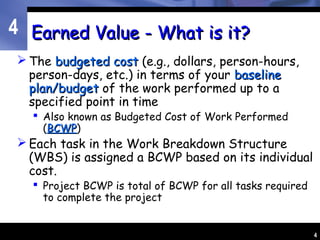 Earned value | PPT