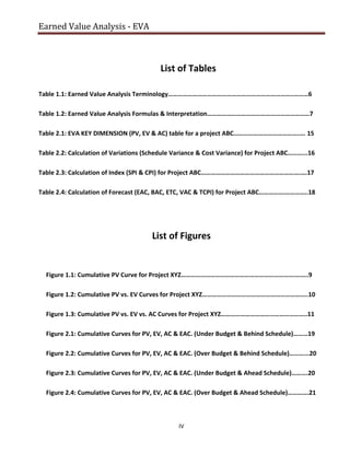 Earned Value Analysis - EVA | PDF