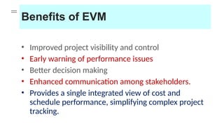 Evm Making Earned Value Management for project managers | PPTX