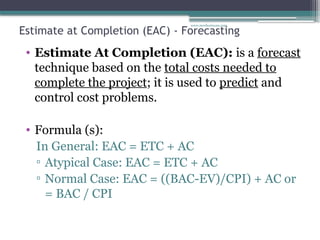 Earned Value Management System for Project Performance Measurement and ...