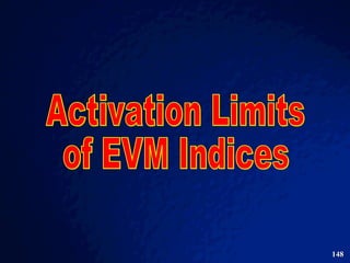 Activation Limits of EVM Indices  
