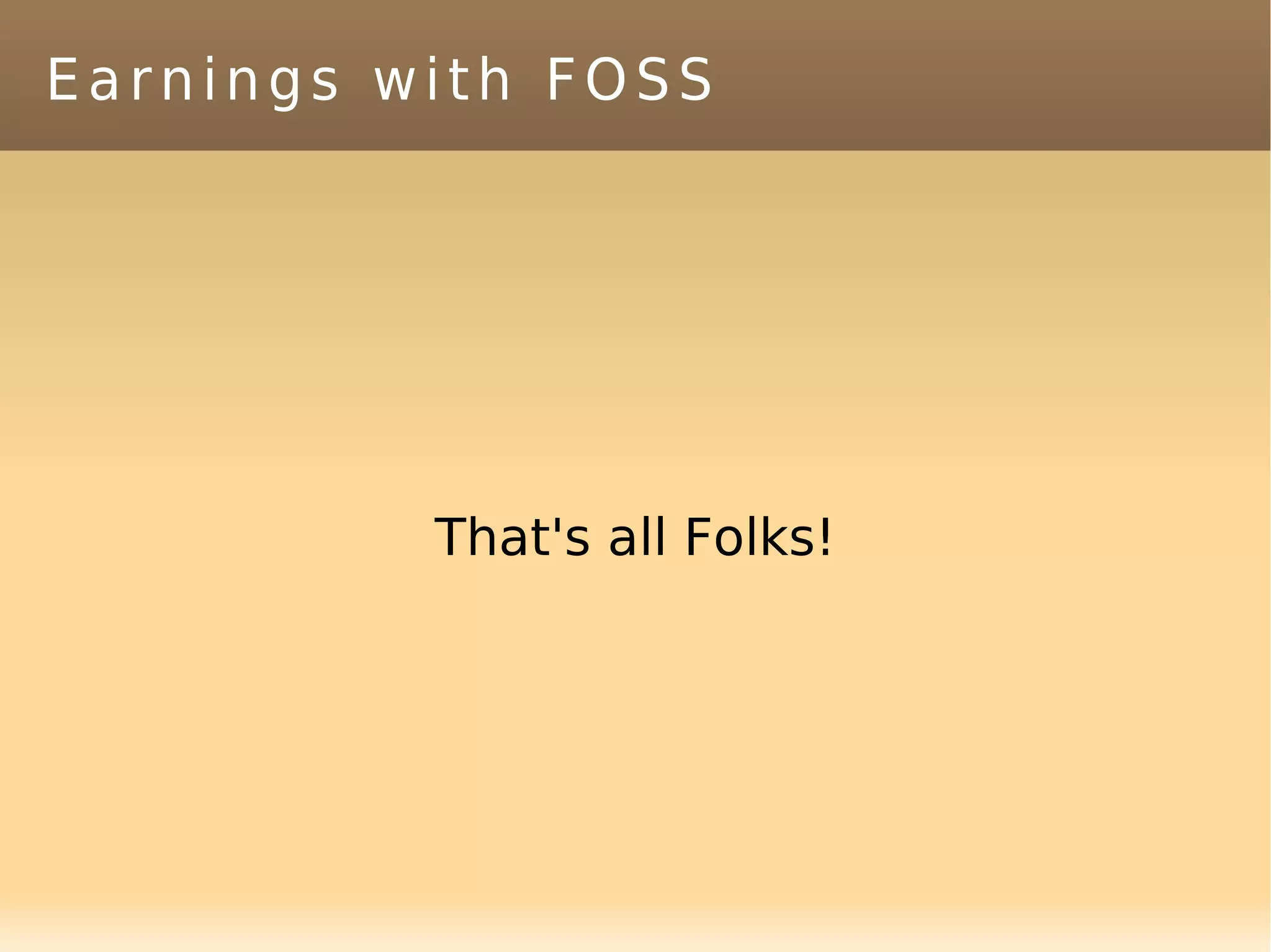 Earnings With Foss - Joebert